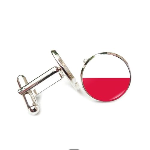 Cufflinks for Men, Business GiftPoland National Flag Pattern Men's Cuff Links, Tuxedo Shirt Cufflink, Classic Groomsmen Cufflinks Wedding Cuff Links for Father Husband Boyfriend von Liumarvexia