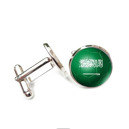 Cufflinks for Men, Business GiftSaudi Arabia World Cup Flag Pattern Men's Cuff Links, Tuxedo Shirt Cufflink, Classic Groomsmen Cufflinks Wedding Cuff Links for Father Husband Boyfriend von Liumarvexia