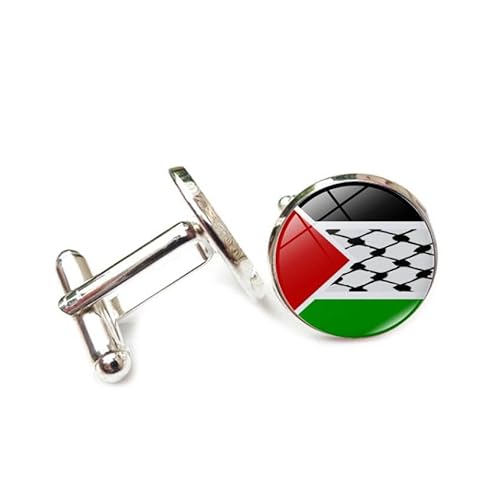 Cufflinks for Men Women with Palestinian Flag Map Pattern Classic Round Men's Cufflinks Jewelry for Wedding Anniversary Business Party Events Tuxedo Dress Shirt Cufflinks for Men Women with Palestinian Flag Map Pattern Classic Round Men's Cufflinks Jewelry for Wedding Anniversary Business Party Events Tuxedo Dress Shirt von Liumarvexia