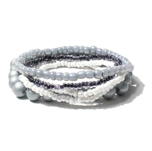 Liumarvexia Bohemian Multi-Layer Elastic Bead Armband, Boho Armband Charme Schmuck mit Geschenkbox für Frauen Sommer Beach Party Stapelbar Stretch Schmuck Geschenke, Color3 Liumarvexia Bohemian Multi-Layer Elastic Bead Armband, Boho Armband Charme Schmuck mit Geschenkbox für Frauen Sommer Beach Party Stapelbar Stretch Schmuck Geschenke, Color3 von Liumarvexia