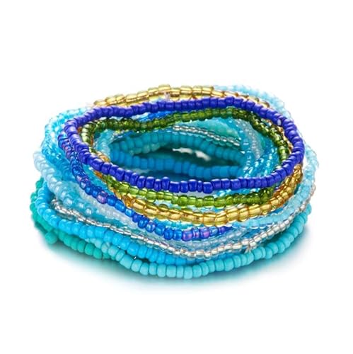 Liumarvexia Bohemian Multi Layer Perlen Strand gestapelt Armband, Boho Armband Charme Schmuck mit Geschenkbox für Frauen Sommer Strand Party Stapelbar Stretch Schmuck Geschenke, Color1 Liumarvexia Bohemian Multi Layer Perlen Strand gestapelt Armband, Boho Armband Charme Schmuck mit Geschenkbox für Frauen Sommer Strand Party Stapelbar Stretch Schmuck Geschenke, Color1 von Liumarvexia