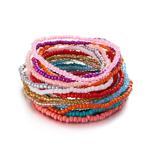 Liumarvexia Bohemian Multi Layer Perlen Strand gestapelt Armband, Boho Armband Charme Schmuck mit Geschenkbox für Frauen Sommer Strand Party Stapelbar Stretch Schmuck Geschenke, Color2 Liumarvexia Bohemian Multi Layer Perlen Strand gestapelt Armband, Boho Armband Charme Schmuck mit Geschenkbox für Frauen Sommer Strand Party Stapelbar Stretch Schmuck Geschenke, Color2 von Liumarvexia
