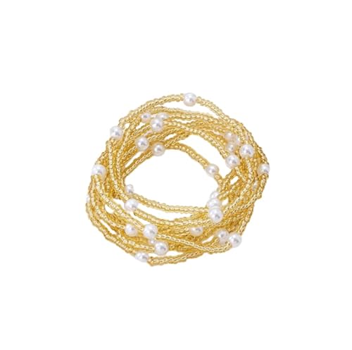 Liumarvexia Mehrschichtperlen Perle Elastisches Armband, Boho Armband Charme Schmuck mit Geschenkbox für Frauen Sommer Strand Party Stapelbar Stretch Schmuck Geschenke, Color1 Liumarvexia Mehrschichtperlen Perle Elastisches Armband, Boho Armband Charme Schmuck mit Geschenkbox für Frauen Sommer Strand Party Stapelbar Stretch Schmuck Geschenke, Color1 von Liumarvexia