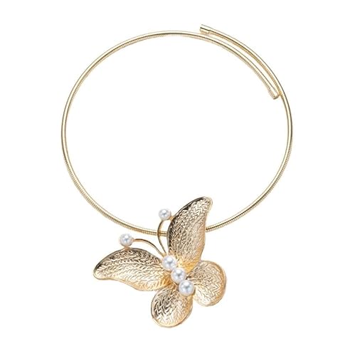 Liumarvexia Übertrieben 3D Schmetterling Anhänger Halskette für Frauen, kreative verpackte Kette Choker Dainty Halskette Party Punk Trendy Schmuck von Liumarvexia