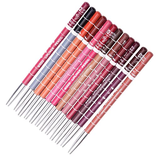 12pcs Professional Lipliner wasserdichte Lippenstiftstifte Set Langlebende Lippen -Make -up -Kosmetikgeschenkset für Frauen Girls von Liummrcy