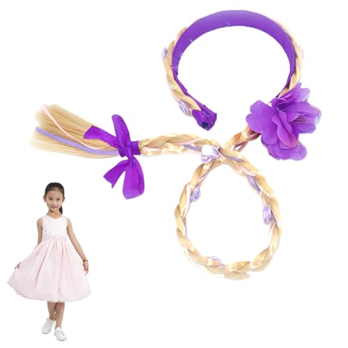 1pc Kinder Haarteil Prinzessin Elsa Langes Perücken Cosplay geflochten von Liummrcy
