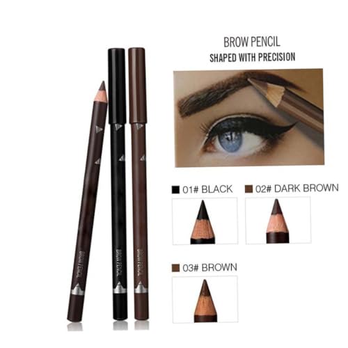1pc wasserdichte Augenbrauenstifte Microblading Eyebrow Stift Smudge Proof Eyes Make -up Pro Eyeliner STEFINED NATURE BREWN (03#BROWN) von Liummrcy