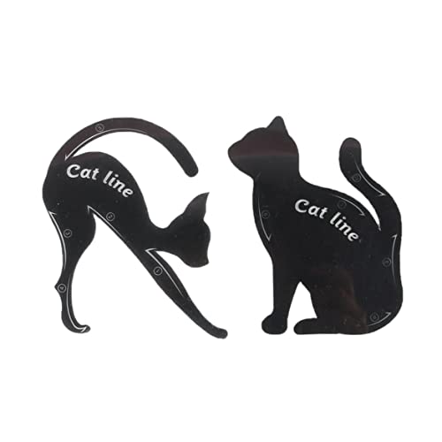 2pcs Cat Eyeliner Template Premium PVC Material Rauchy Eyes Make -up Applikatoren Katze geformtes Augen Liner Guide Schablone für Make -up -Anfänger 2pcs Cat Eyeliner Template Premium PVC Material Rauchy Eyes Make -up Applikatoren Katze geformtes Augen Liner Guide Schablone für Make -up -Anfänger von Liummrcy
