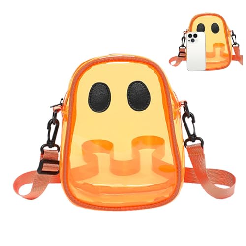 Halloween -Geldbörse, 7.1x7.7x2.8 '' süße klare Geisterbalken, gruselige Halloween -Cross -Body von Liummrcy