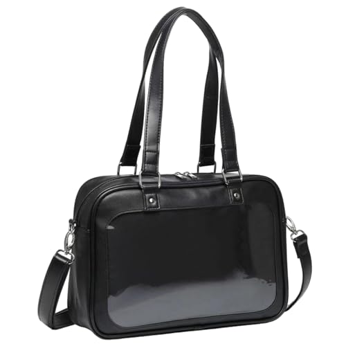 Ita Bag Kawaii Leder Japanische Schultasche mit Einsatz & entfernbarem Crossbody -Gurt -Pin -Display Itabag mit Taschegriff für Anime -Liebhaber Mädchen von Liummrcy
