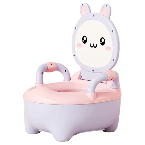 Kinder Töpfchentraining Toilette mit griffkaninischförmigem Kleinkindtöpfchen mit Schubladen-Toilettenschale und Pu-Kissen nicht rutschfeste Spritzdichte Potties Trainingstuhl für 0-6 Jahre alt, Baby von Liummrcy