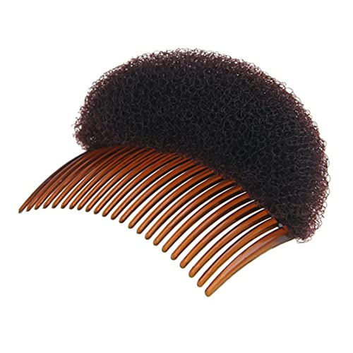 Perfect puff haare kopfkissen stoßen it up volumen haar styling clip bun maker haareinsatzwerkzeug multifunktionales haarschmuck mit kamm für sofort hairstyle (braun) -Hair styler tool von Liummrcy