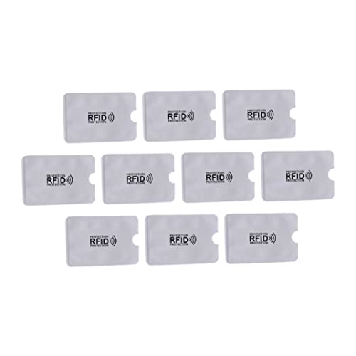 Liummrcy RFID -Blockierung von Hülsen Anti -Diebstahl wasserdichte ID -Kartenhalter Plastikkartenbeutel 10pcs, Geschäftsinhaber von Liummrcy