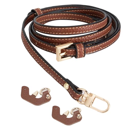 Schulterbänder für Taschen, Lederbeutelgurt, Verstellbarer Umhängetasche, Handtaschengurt mit Fester Schnalle, Ersatzbeutelgurte für Handtaschen Brieftasche Geldbörse Aktentasche von Liummrcy