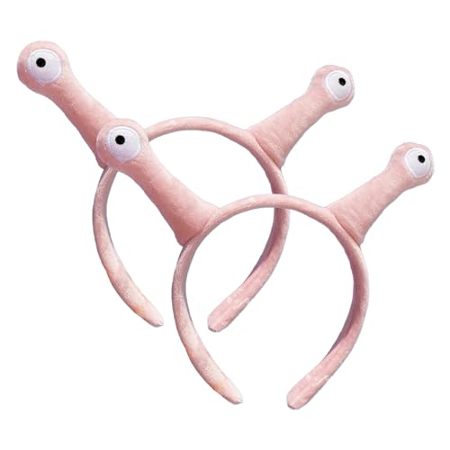 Snail Stirnband 2pcs Süßes lustiges Schneckenkostüm weiche Plüschschuiten Kostüm Elastic Cartoon Tier Ohren Stirnband für Erwachsene Kinder Stil 2 von Liummrcy