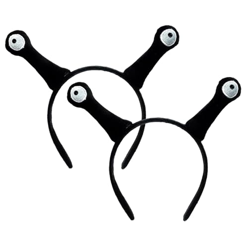 Snail Stirnband 2pcs süßes lustiges Schneckenkostüm weiche Plüschschuiten Kostüm Elastic Cartoon Tier Ohren Stirnband für erwachsene Kinder Schwarz von Liummrcy