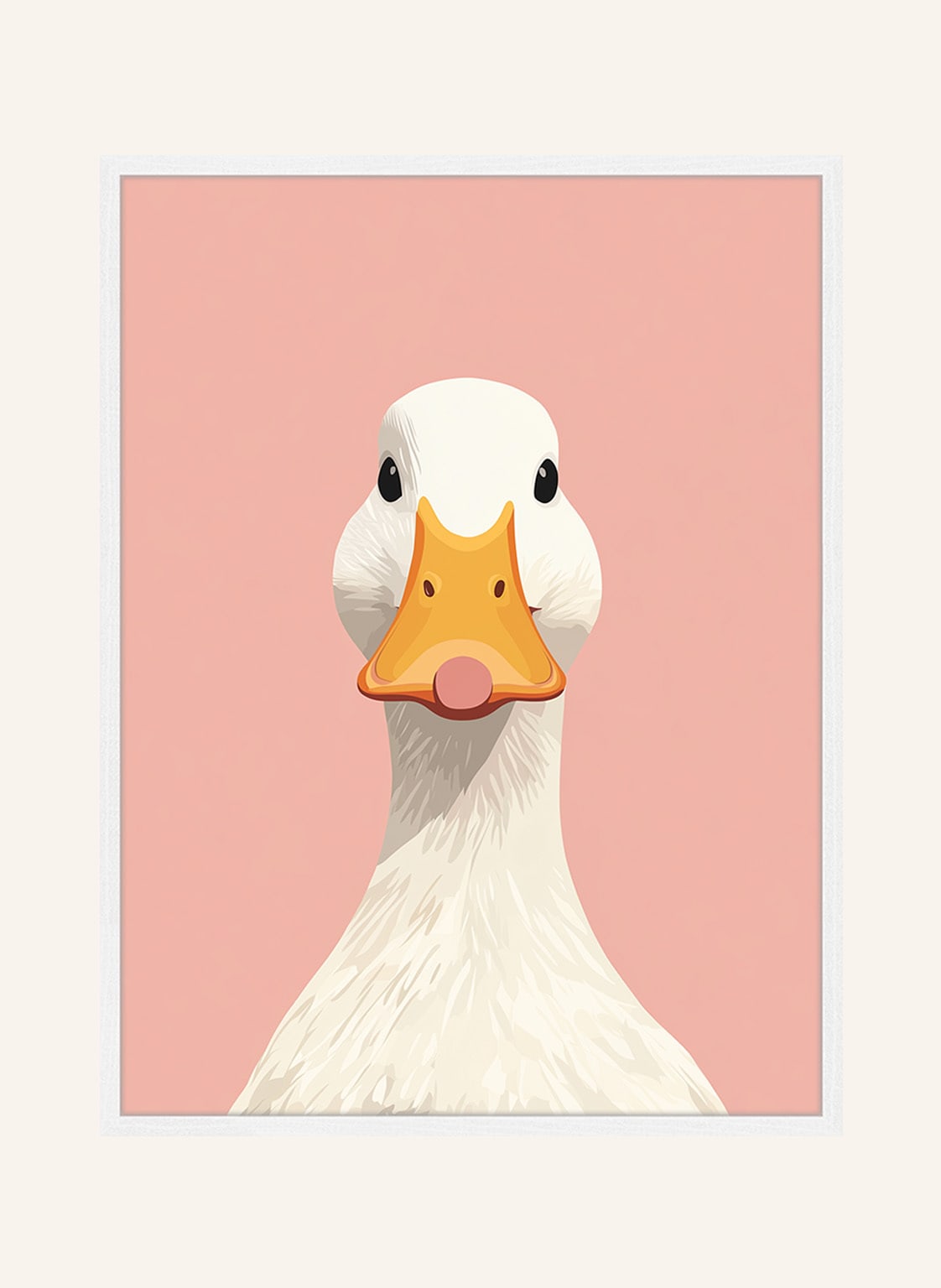 Liv Corday Wandbild Duck Face Mit Rahmen weiss Liv Corday Wandbild Duck Face Mit Rahmen weiss von Liv Corday