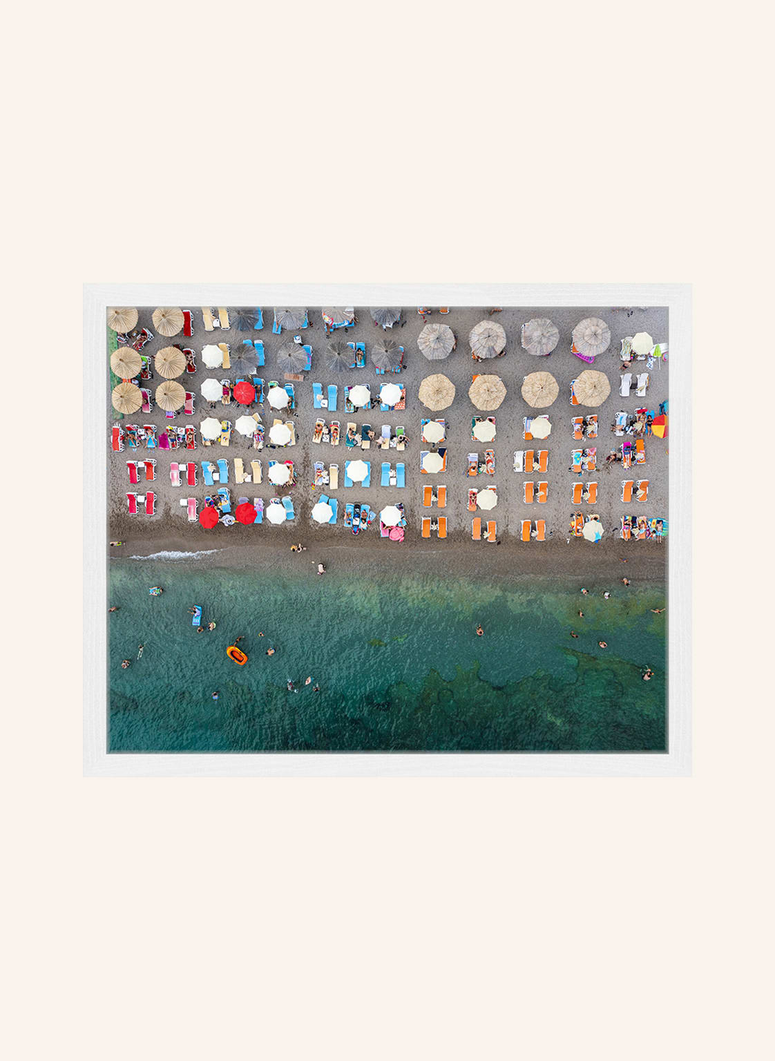 Liv Corday Wandbild Perfekter Blick Auf Den Strand Mit Rahmen weiss Liv Corday Wandbild Perfekter Blick Auf Den Strand Mit Rahmen weiss von Liv Corday