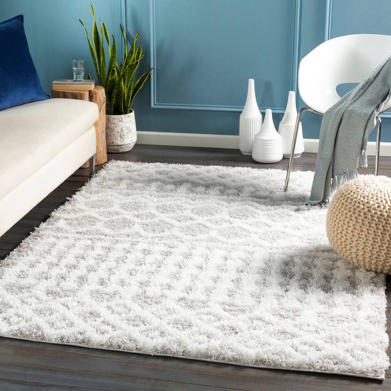 Livabliss Hochflor-Teppich "DUBAI" rechteckig 52 mm Höhe Shaggy Hochflorteppich, Flauschiger, Boho Wohnzimmerteppich/Läufer von Livabliss