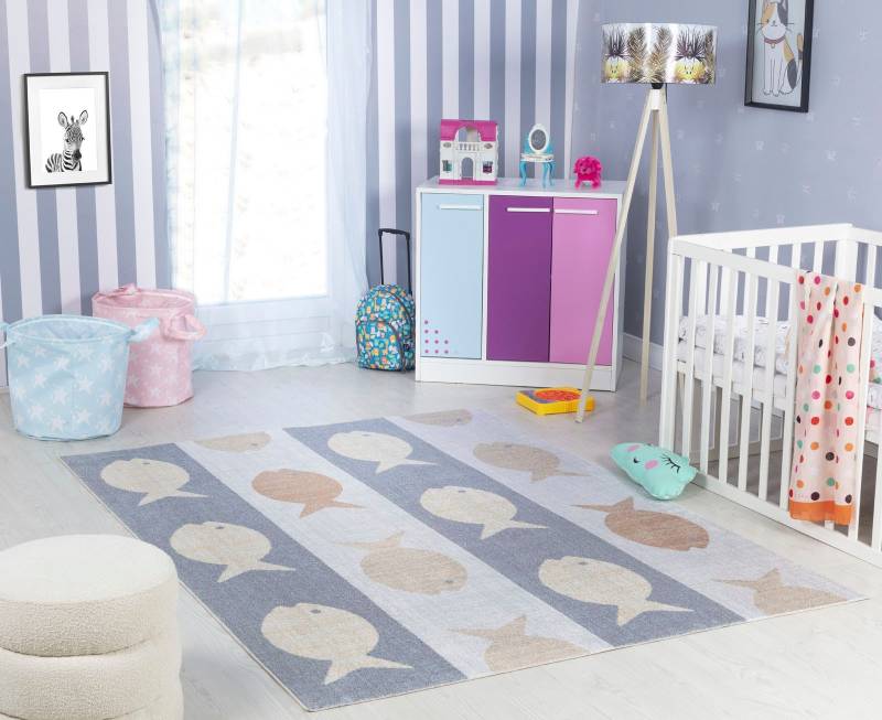 Livabliss Kinderteppich "PEKIN" rechteckig 6 mm Höhe Kids von Livabliss