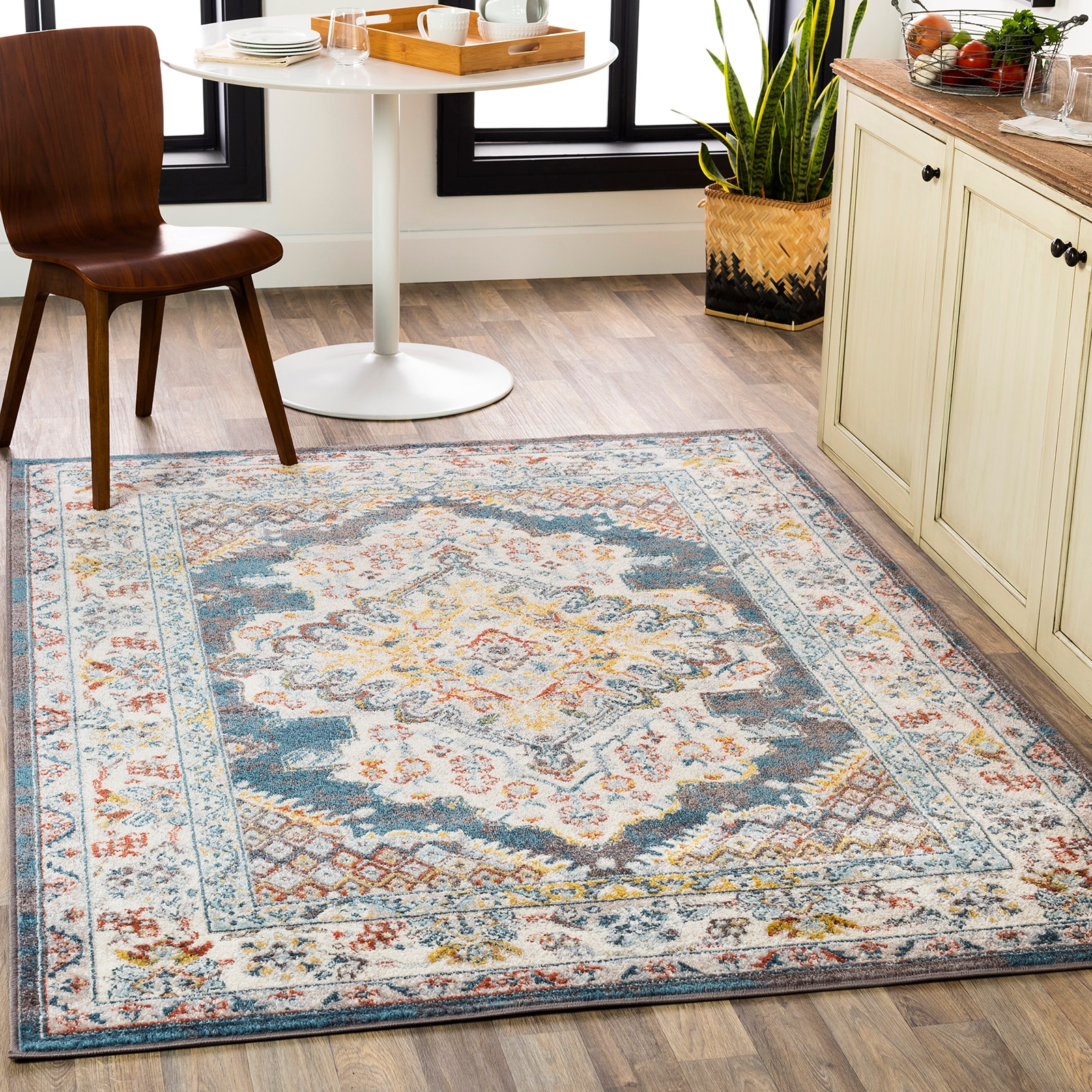 Livabliss Teppich "CASABLANCA" rechteckig 12 mm Höhe Vintage Orientteppich, Kurzflor Boho Wohnzimmerteppich, Läufer von Livabliss