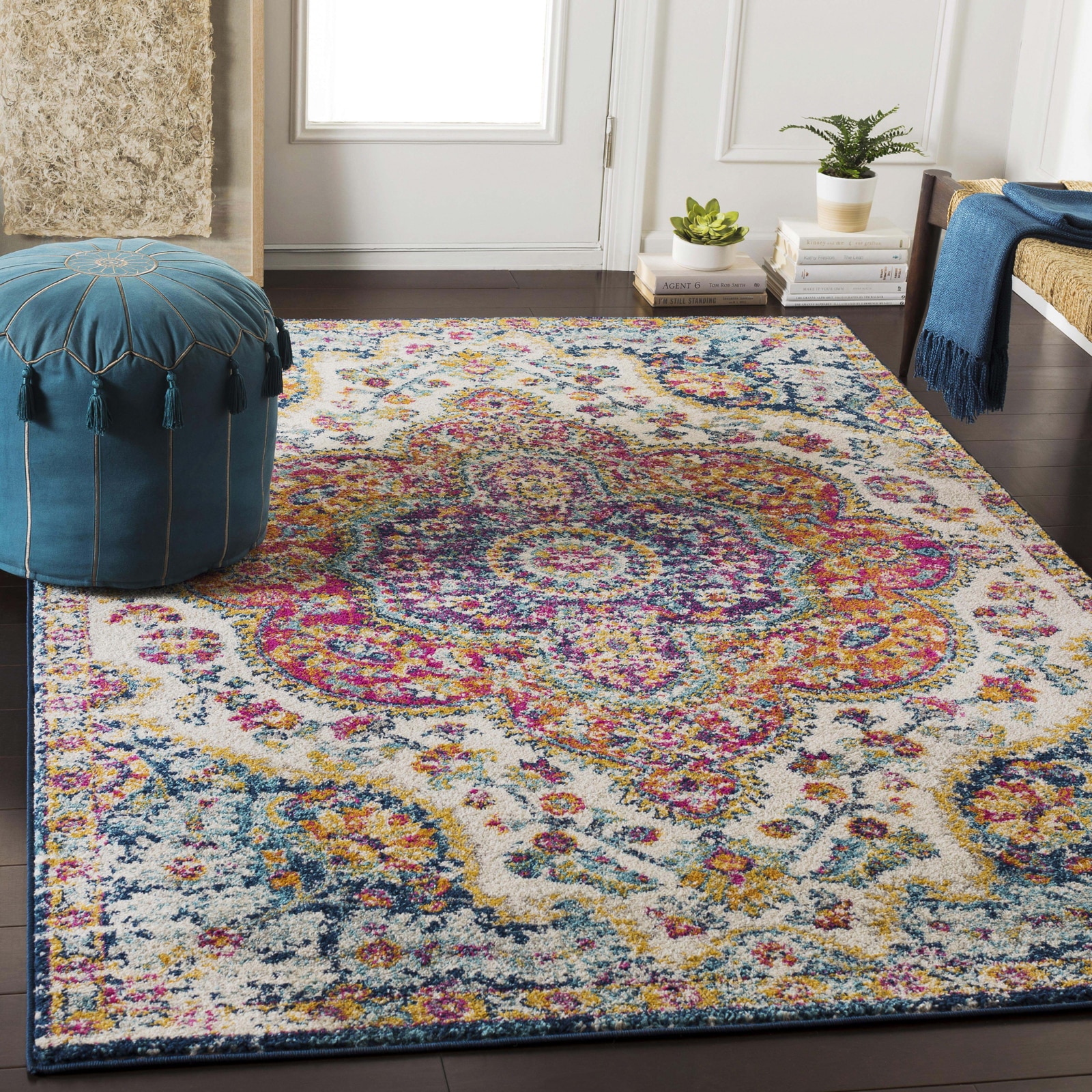 Livabliss Teppich "RABAT" rechteckig 8 mm Höhe Vintage Orientteppich, Kurzflor Boho Wohnzimmerteppich, Läufer Livabliss Teppich "RABAT" rechteckig 8 mm Höhe Vintage Orientteppich, Kurzflor Boho Wohnzimmerteppich, Läufer von Livabliss