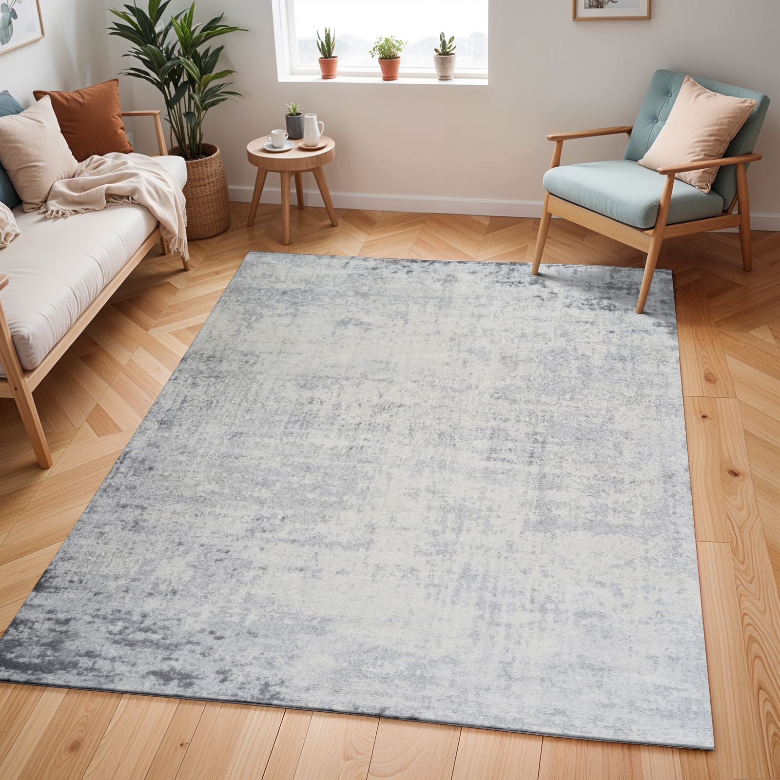 Livabliss Teppich "UTRECHT" rechteckig 9 mm Höhe Designerteppich in Marmor Optik, Kurzflor Wohnzimmerteppich/Läufer von Livabliss