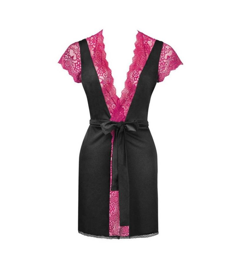 Livco Corsetti Fashion Kimono LC Kumiko dressing gown black-purple - (L/XL,S/M) von Livco Corsetti Fashion