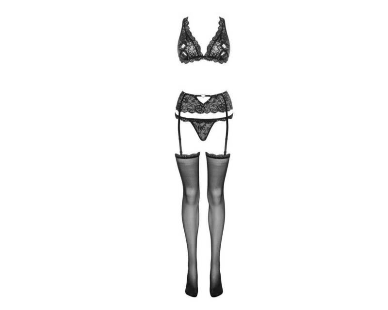 Livco Corsetti Fashion Set: Schalen-BH LC Esmenna 4pcs set with garter belt and stockings von Livco Corsetti Fashion