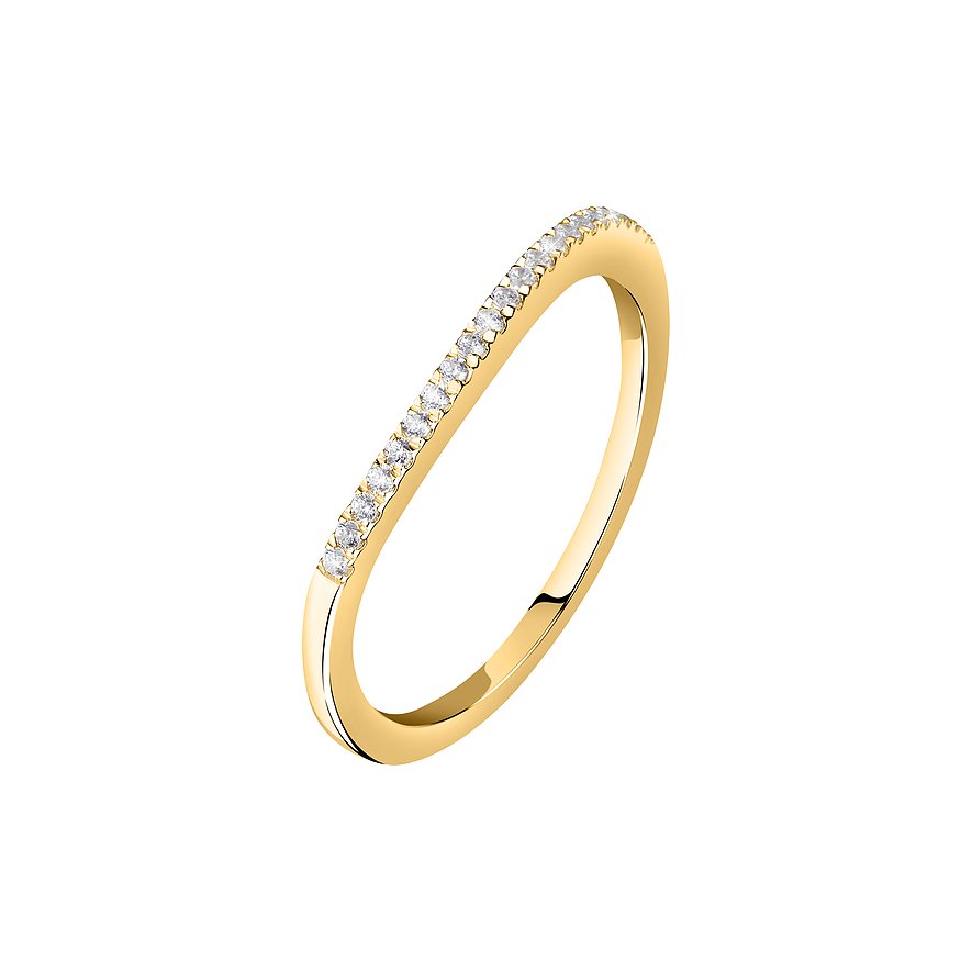 Live Diamond Damenring LDY011111010 375er Gelbgold, recycelt von Live Diamond