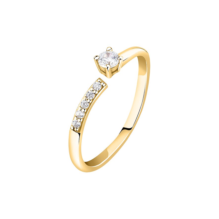 Live Diamond Damenring LDY015113012 375er Gelbgold, recycelt von Live Diamond