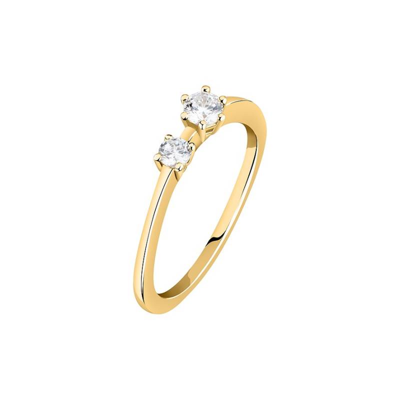 Live Diamond Damenring LDY025121010 375er Gelbgold, recycelt von Live Diamond