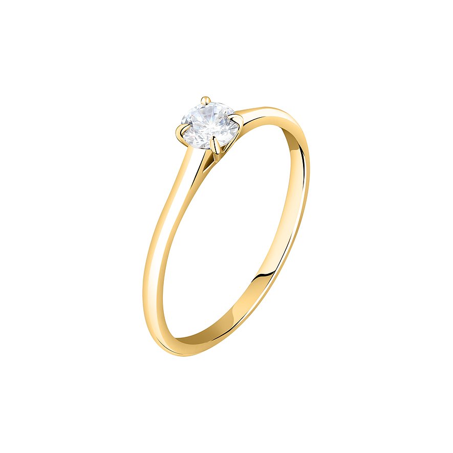 Live Diamond Damenring LDY030138014I 375er Gelbgold, recycelt von Live Diamond