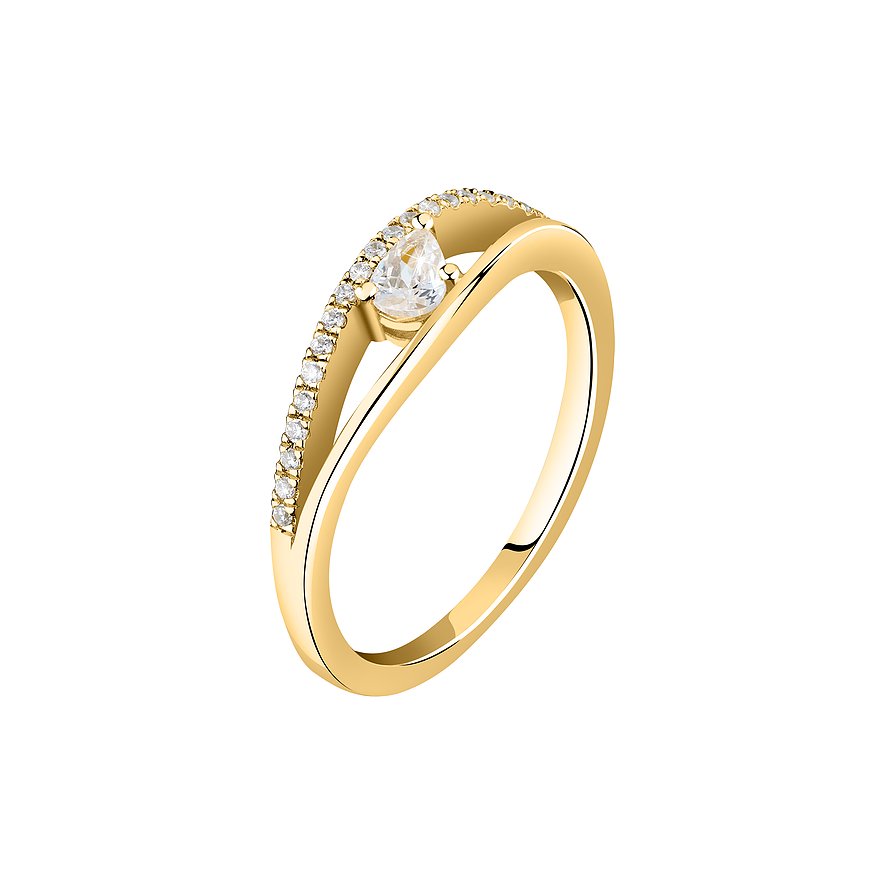 Live Diamond Damenring LDY031180010 375er Gelbgold, recycelt von Live Diamond