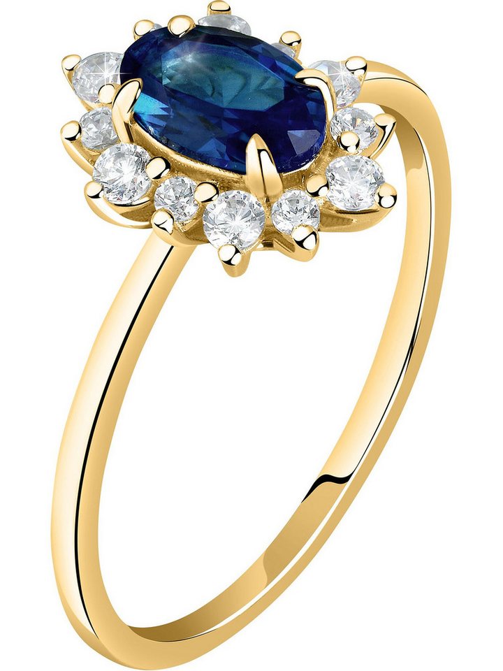 Live Diamond Diamantring, Saphir (synthetisch), Lab Grown von Live Diamond