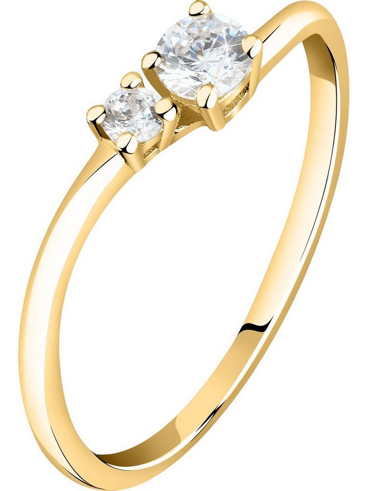 Live Diamond Diamantring Live Diamond Damen-Damenring Smaragd von Live Diamond