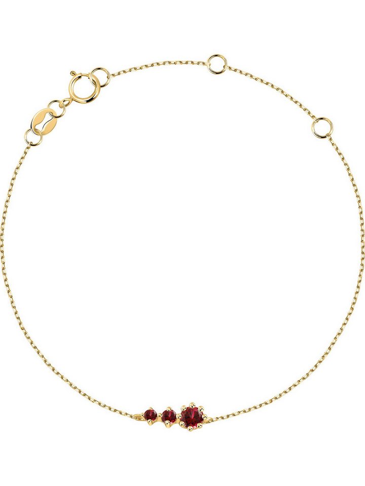 Live Diamond Goldarmband Live Diamond Damen-Armband 3 Farbstein von Live Diamond