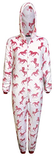 Live It Style It Einhorn Onesie Frauen Bequeme Pyjamas Mens Soft-Sleepsuit Geschenke für Damen Tier Erwachsene Overall verkleiden Kostüm von Live It Style It