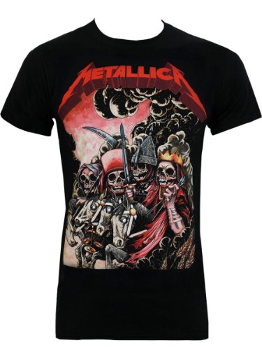 Live Nation Herren T-Shirt Metallica - Four Horsemen, Schwarz, L von Live Nation