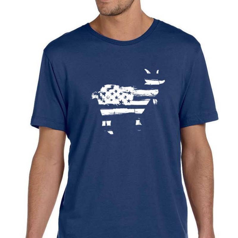 Usa Goat - Herren 4. Juli T-Shirt, Herren-Grafik-T-Shirt, 4 von LiveAWildLife