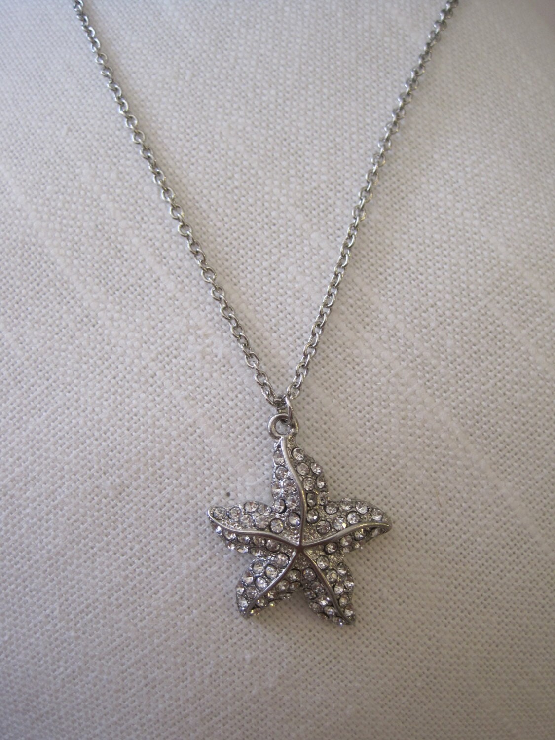 Seestern Halskette - Große Grobstrick Kette Strass Seestern Halskette - Große Grobstrick Kette Strass von LiveCoastal