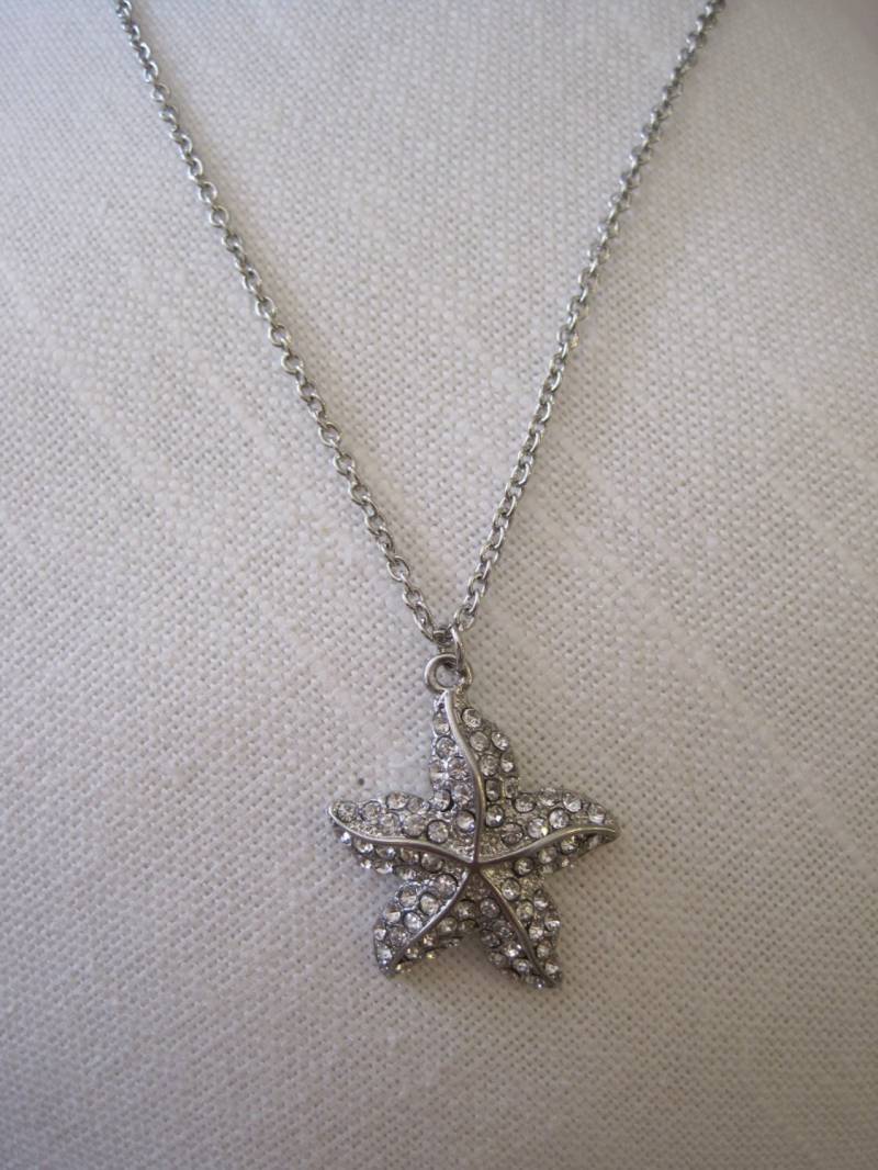 Seestern Halskette - Große Grobstrick Kette Strass Seestern Halskette - Große Grobstrick Kette Strass von LiveCoastal