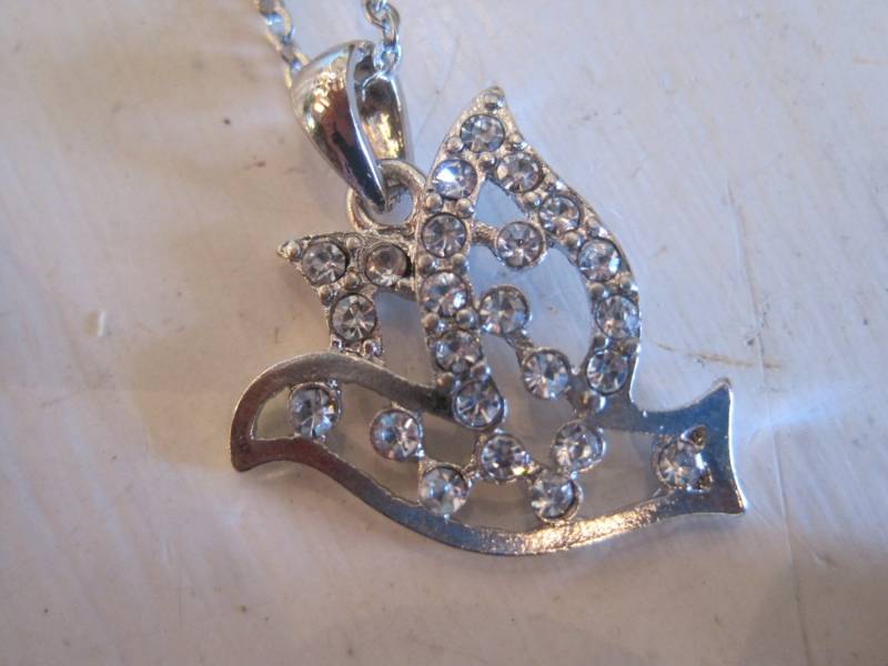 Silberne Taube Halskette - Silber Strass Vogel Geschenke Silberne Taube Halskette - Silber Strass Vogel Geschenke von LiveCoastal