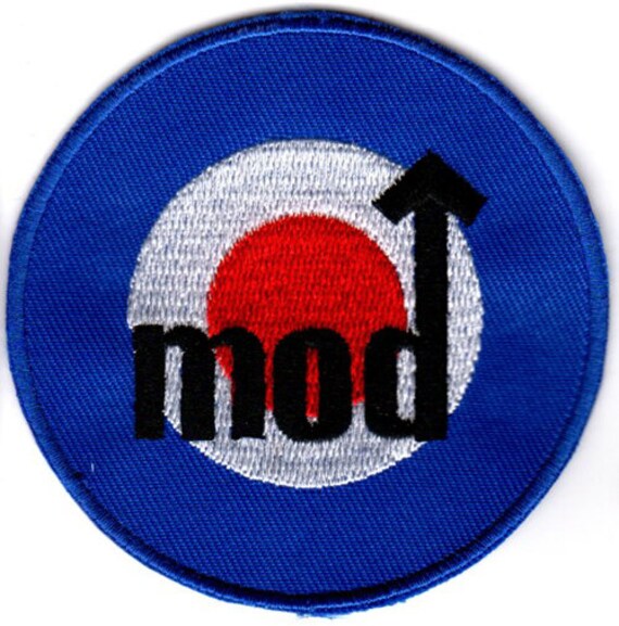 Mod Bullseye Patch Vintage Retro Style Ska Scooter Club Mods Vs Rockers von LiveFastFTW