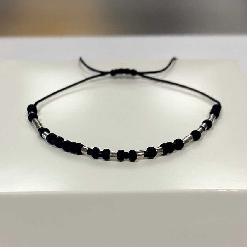 Liebe Dich Personalisierte Morse-Code-Armband, 143 Schmuck, Versteckte Nachricht Morse-Code Jubiläumsgeschenk Für Ehemann Papa Ihn Liebe Dich Personalisierte Morse-Code-Armband, 143 Schmuck, Versteckte Nachricht Morse-Code Jubiläumsgeschenk Für Ehemann Papa Ihn von LiveGemsInspirations