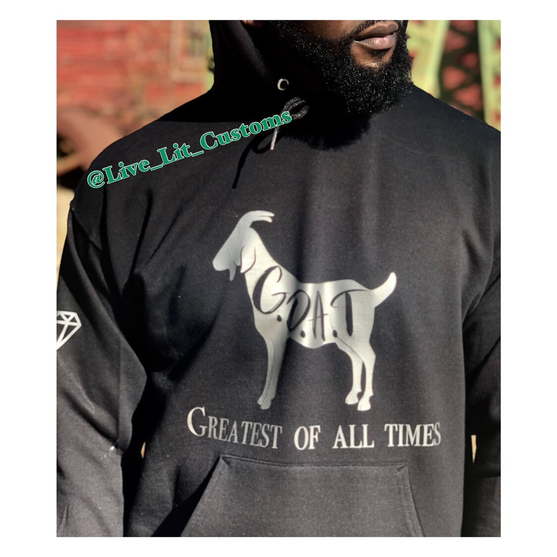 Goat Hoodie Live Lit Greatest Aller Zeiten von LiveLitCustoms