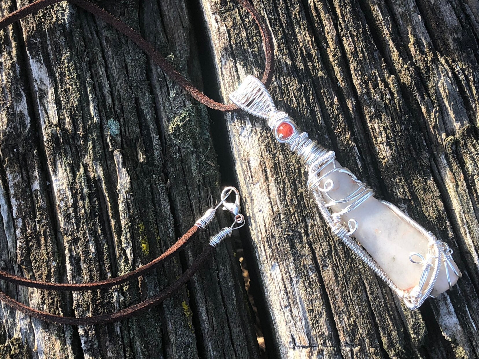 Oregon Achat N Karneol Halskette Oregon Achat N Karneol Halskette von LiveLoveCrystalShop