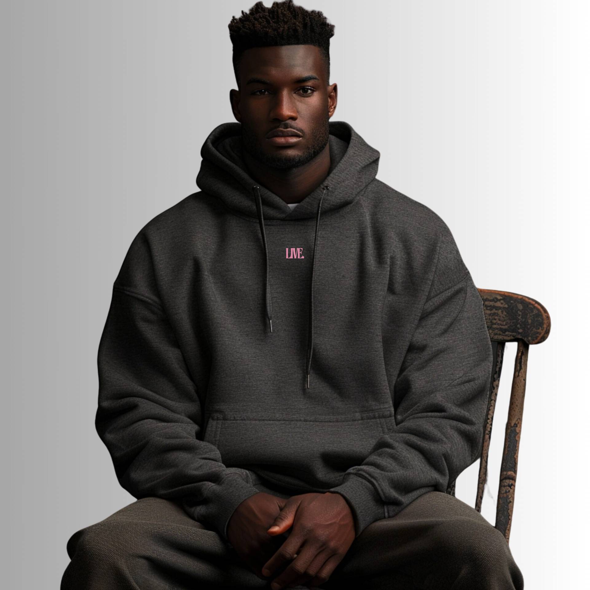 Live. Dreiteiliger Fleece-Hoodie von LivePointShop