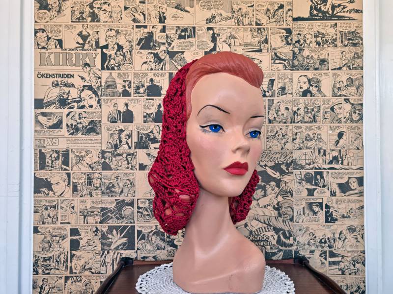 Netz Coquetry Snood Vintage Style Hair Cocktail Made To Order 1940Er Jahre Muster von Liveitretro