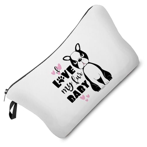 Livel lhood Hz5912 Damen Reisetasche mit Cartoon-Hundemuster, bedruckte Kosmetiktasche, Make-up-Tasche, kleine Tasche, Geschenk für Frauen, hz5912, Blumenmuster von Livel lhood